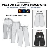 Bottoms Vector Mockup