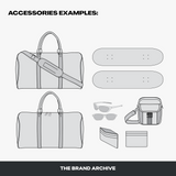 Detailed view of accessories vector mockups, showing how users can bring their creative vision to life with professional results.