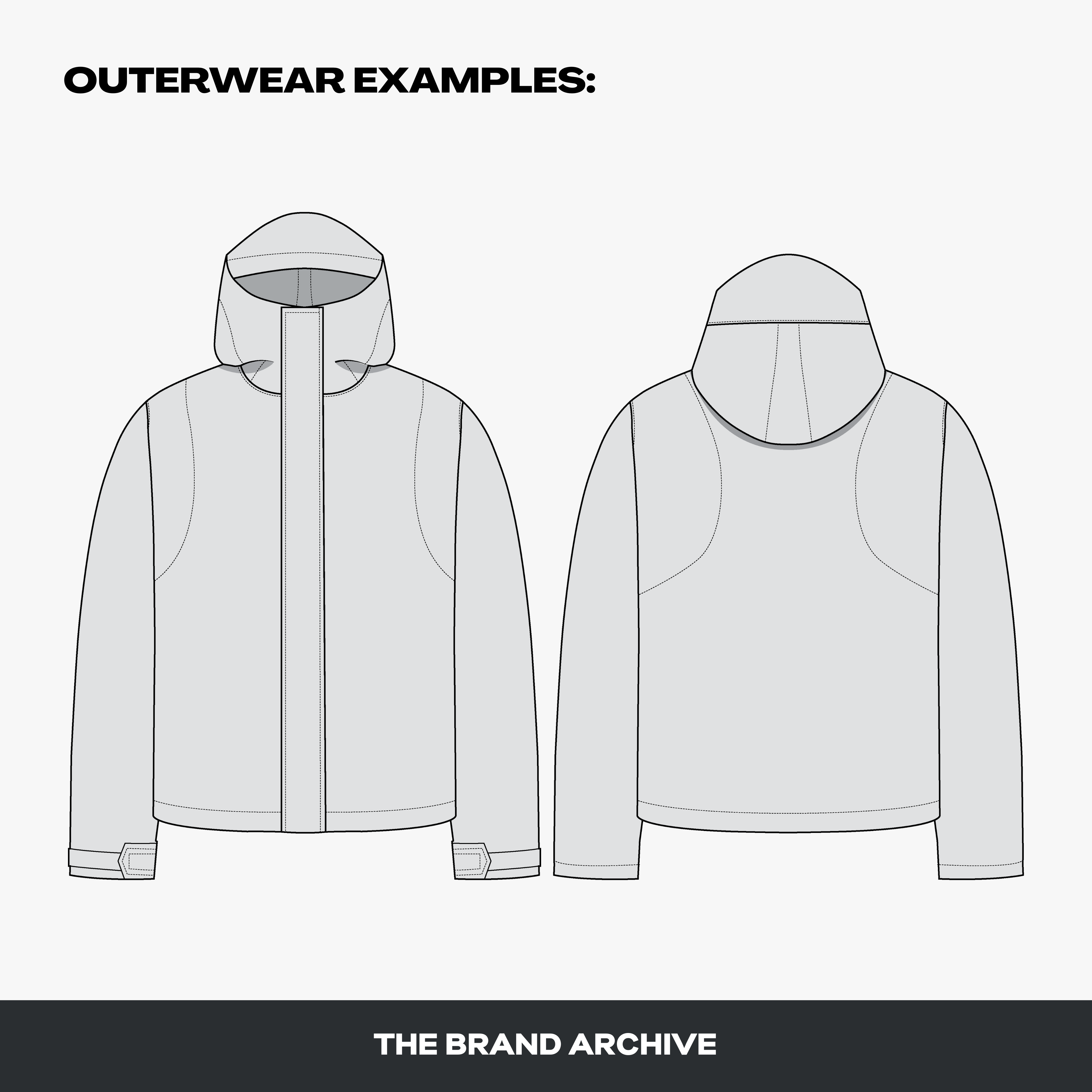 Detailed view of blank jacket vector mockup, showing how users can bring their creative vision to life with professional results.