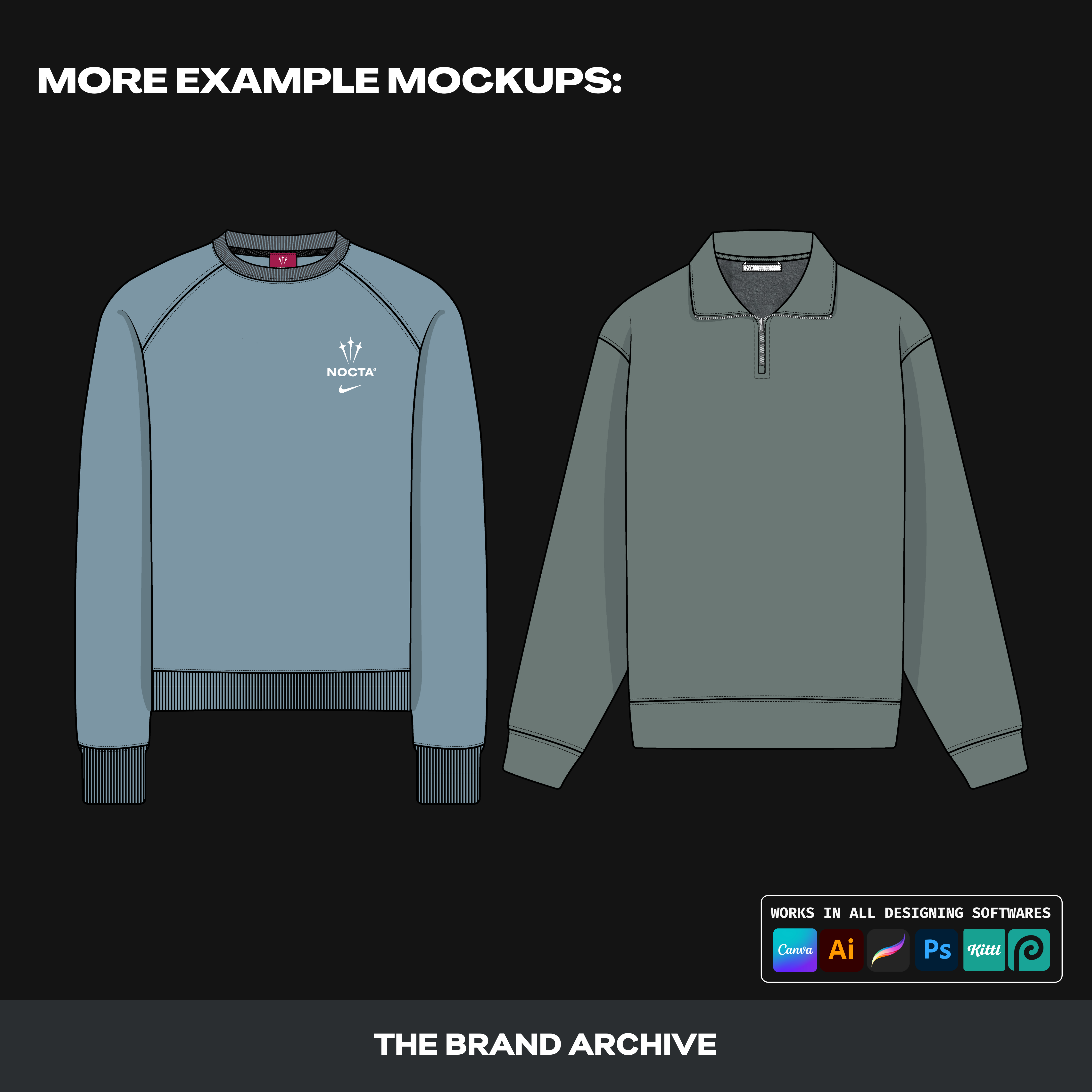 Detailed view of a finished clothing design made using a vector mockup, showing how users can bring their creative vision to life with professional results.