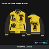 Detailed view of a finished clothing design made using a vector mockup, showing how users can bring their creative vision to life with professional results.