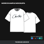 Detailed view of a finished clothing design made using a vector mockup, showing how users can bring their creative vision to life with professional results.