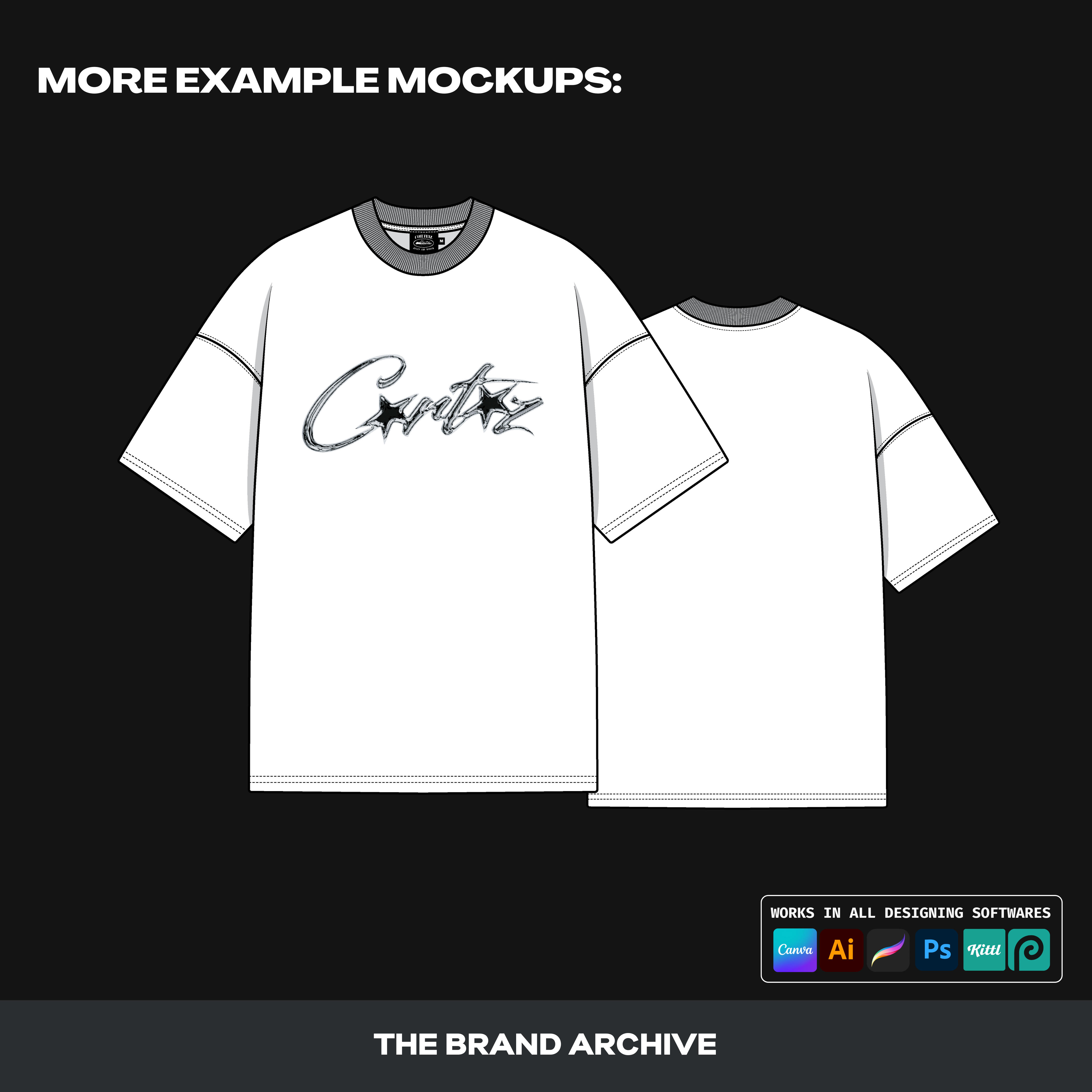 Detailed view of a finished clothing design made using a vector mockup, showing how users can bring their creative vision to life with professional results.