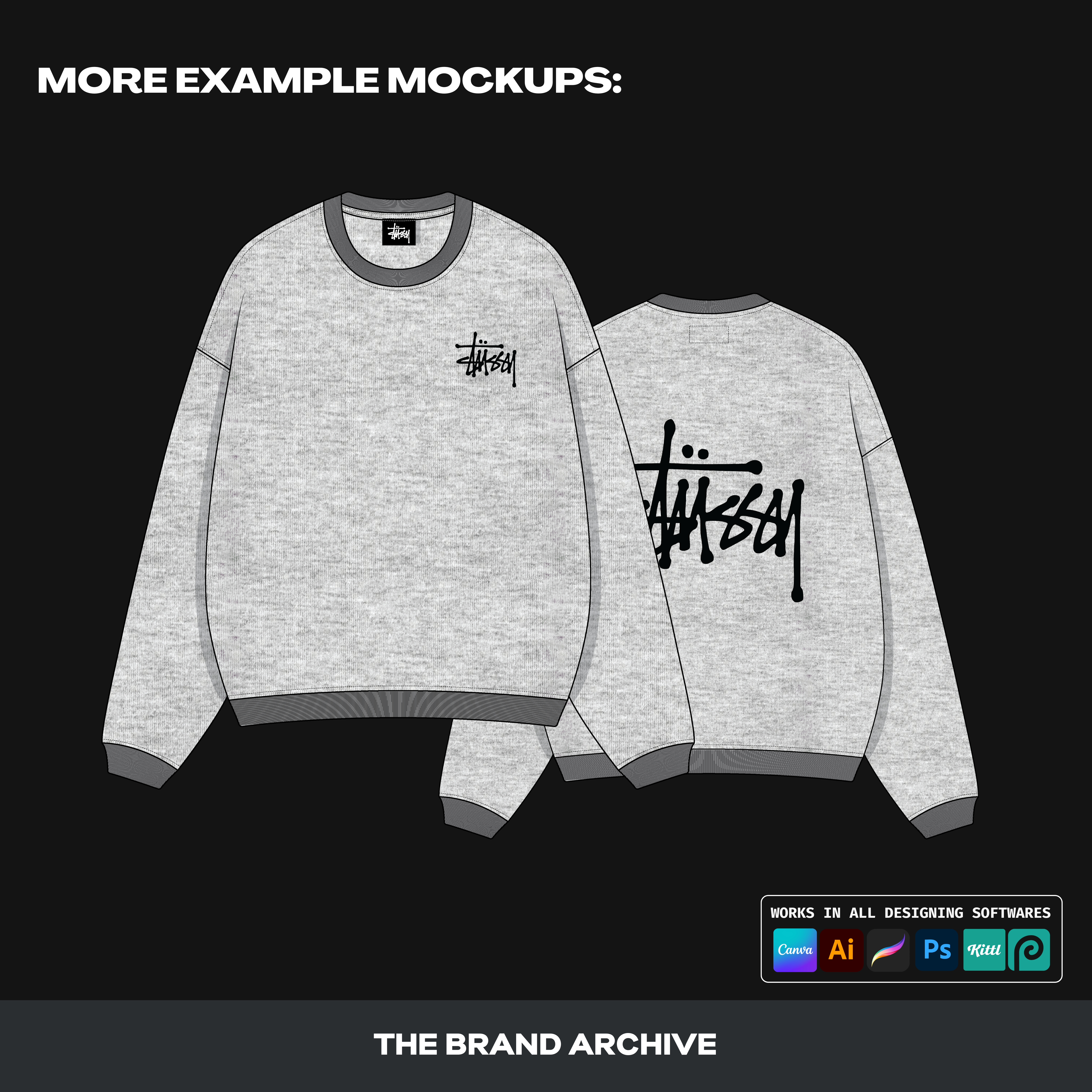 Detailed view of a finished clothing design made using a vector mockup, showing how users can bring their creative vision to life with professional results.