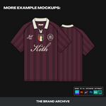 Detailed view of a finished clothing design made using a vector mockup, showing how users can bring their creative vision to life with professional results.