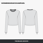 Detailed view of a womenswear vector mockup, showing how users can bring their creative vision to life with professional results.