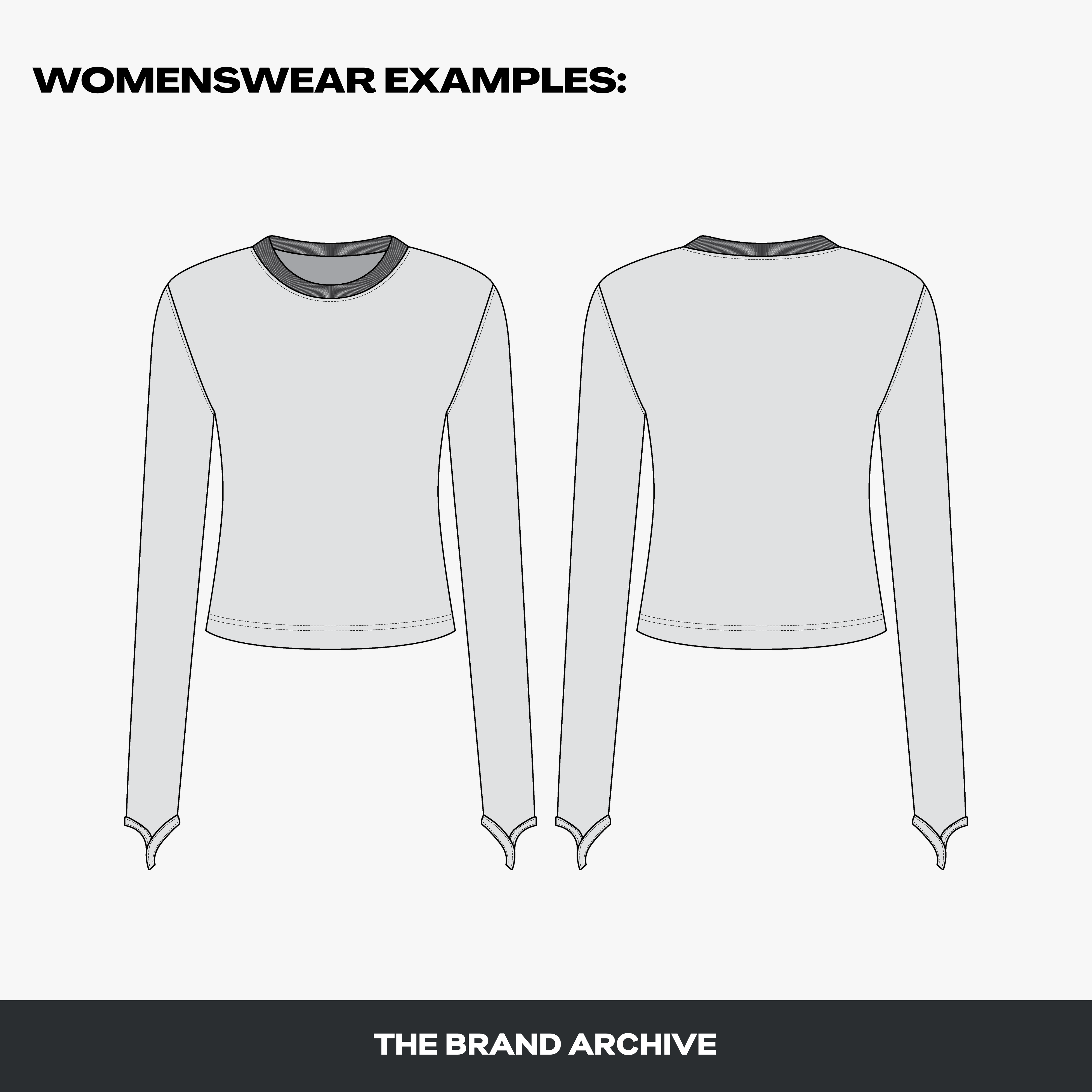 Detailed view of a womenswear vector mockup, showing how users can bring their creative vision to life with professional results.