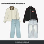 Example designs mockup made with our vector mockup pack, featuring a professional look for your fashion brand.