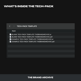 Preview of what’s inside the fashion tech pack, highlighting essential sections such as garment specs, fabric sourcing, technical drawings, and production guidelines for a clothing brand.