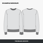 Plain vector sweater mockup preview, part of the 400+ mockup collection, ideal for presenting new clothing concepts.